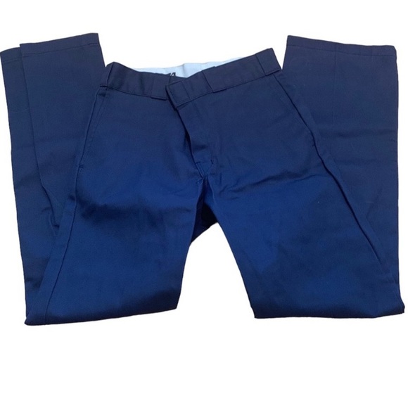 Dickie's 874 Original Work Pants Loose Fit Patchwork
Waist Cargo Pants Navy Blue - Picture 8 of 13